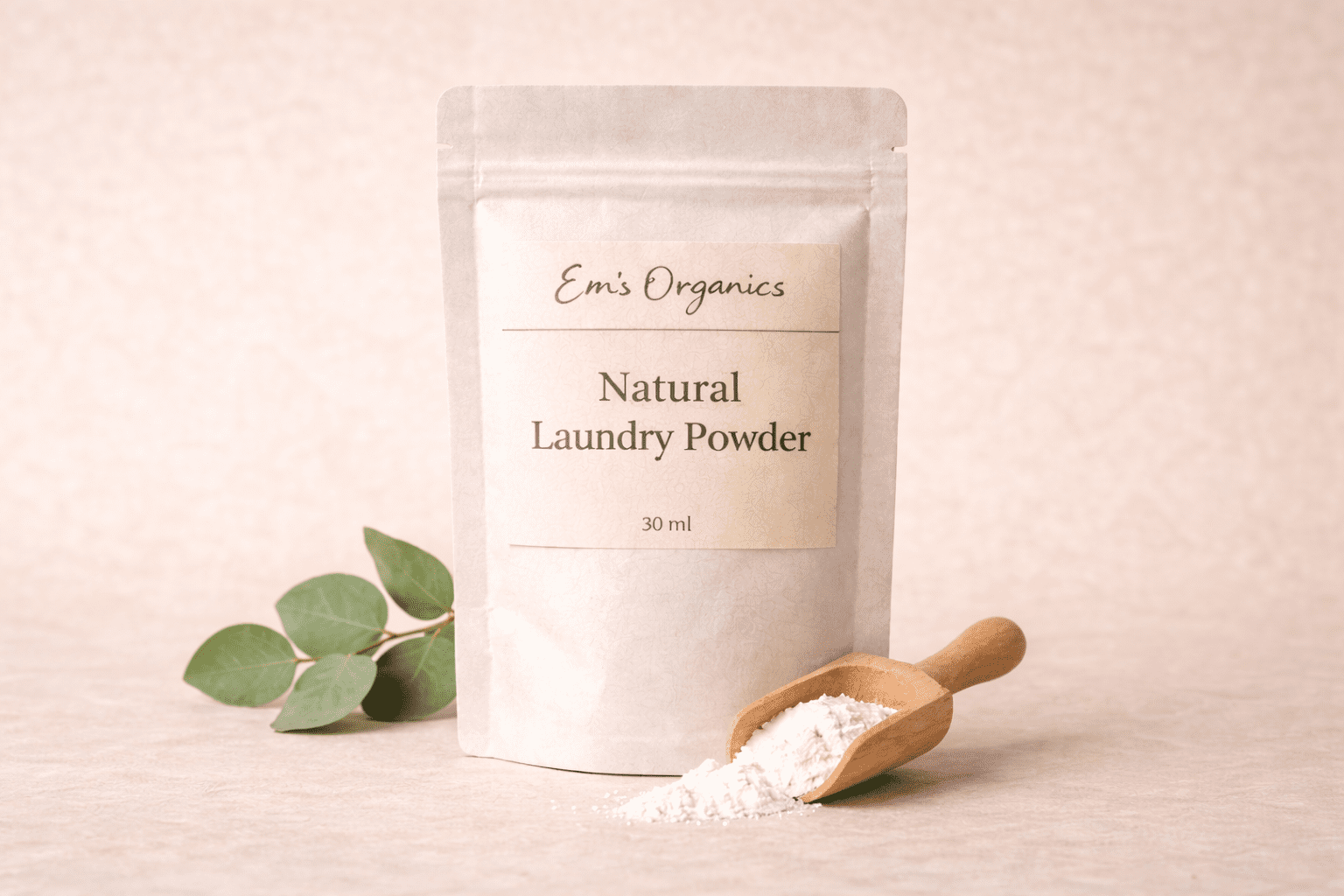 Natural laundry powder